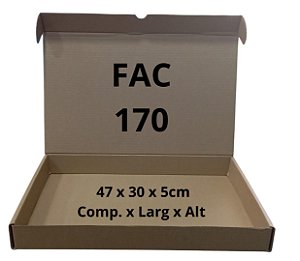 Caixa Papelao Corte Vinco 47x30x05 (FAC 170)