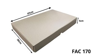 Caixa Papelao Corte Vinco 47x30x05 (FAC 170) c/10 Unidades