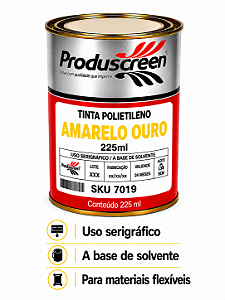 Tinta Polietileno (PE) - Amarelo Ouro - 225ml