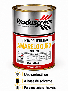 Tinta Polietileno (PE) - Amarelo Ouro - 900ml