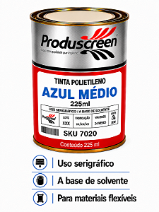 Tinta Polietileno (PE) - Azul Médio - 225ml