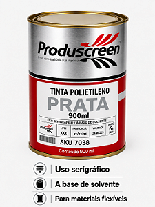 Tinta Polietileno (PE) - Prata - 900ml