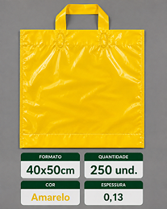 Sacola Alca Fita AD 40x50 0,13 c/250 Unidades