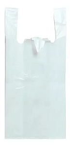 Sacola Plastica Camiseta AD 90x100 0,08 Transparente c/200 Unidades