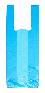 Sacola Plastica Tradicional Azul Varejo 50x60 c/100 Unidades