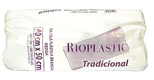 Sacola Plastica Tradicional Branca 40x50 (Milheiro)