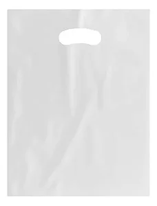 Sacola Plastica Vazada AD 40x50 0,15 c/250 Unidades - Branco