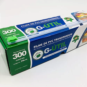 Filme Pvc com trilho cortante 28x300 Metros