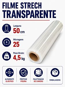 Filme Strech 50cm 4,5kg