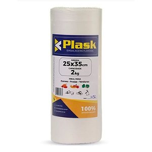 Saco Plastico Picotado Reforcado 25x35
