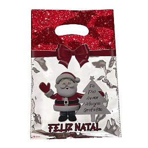 Sacola PEAD Boca de Palhaco Decorada Metal 30x40 c/25 Unidades