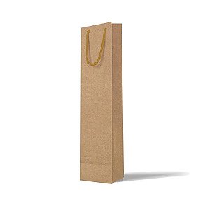 Sacola Papel Kraft Natural Reforcada 37x9x9 (BFV) c/ 10 Unidades