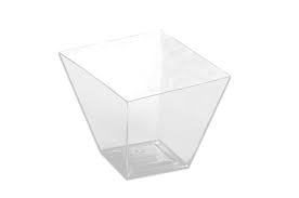 Copo Mini Quadratto Cristal c/10 (8650) PRAFESTA