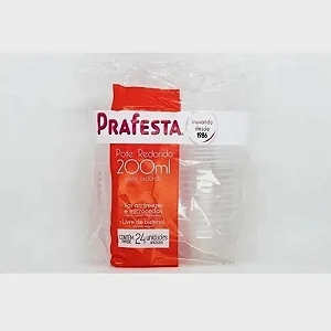 Pote Redondo c/ Tampa 200ml (18x24) (8262) PRAFESTA