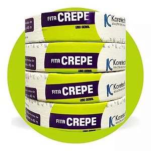 Fita Crepe Branco 24x45 c/4 KORETECH