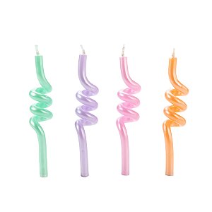Vela Tubo Candy Colors SILVER