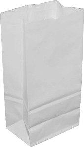 Saco SOS Branco Liso 24x36x12 (15kg) c/100 Unidades