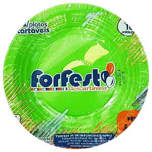 Prato Fundo 15cm Cores c/10 FORFEST