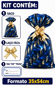 Kit Presente Saco BOPP 35x54 c/1 Unidade