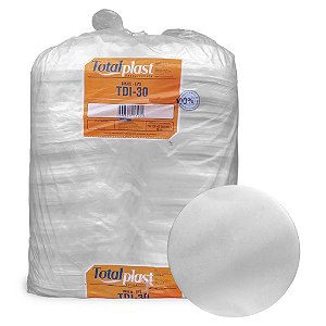 Disco Eps Branco 30cm c/100 Unidades