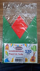 Bandeirinha de Papel Seda 120 Unidades