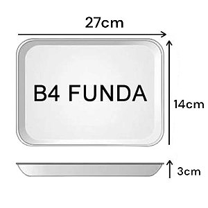 Bandeja EPS B4 Rasa 275x150x14mm C/10 Unidades