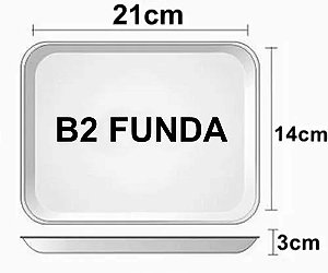 Bandeja EPS B2 Funda 210x140x28mm C/10 Unidades
