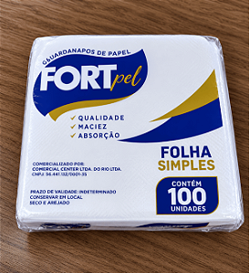 Guardanapo 20x18 c/100 Unidades FORTPEL
