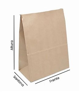 Saco Papel Mix Delivery (P) 14x30x10 c/250 Unidades