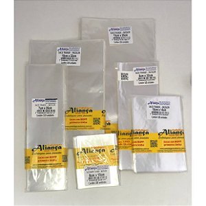Saco BOPP Transparente Liso 25x37 c/50 Unidades