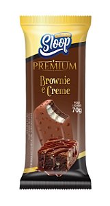 Sorvete Premium com Cobertura - BROWNIE E CREME