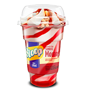 Copo Sundae 81g - MORANGO