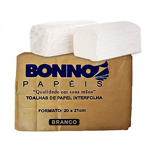 Papel Inter Folha 21x20 c/600 Folhas Branco BONNO