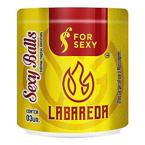 Labareda Sexy Ball Bolinha Funcional 03 Unidades For Sexy