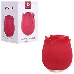 Vibrador de Sucção Pulsação Immortal Flower 2 Rosa S-Hande