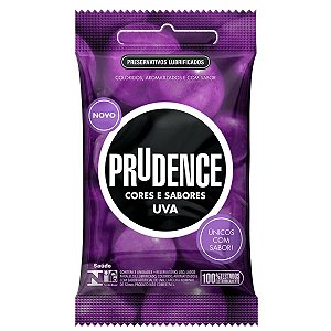 Preservativo Prudence Cores Sabores Uva