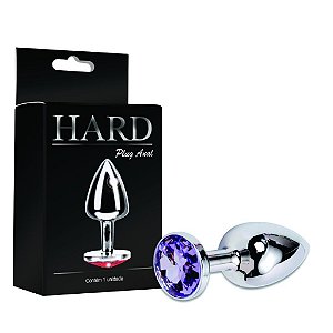 Plug Anal Joia Cromado Com Pedra Hard