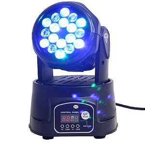 Mini Moving 18 Leds Rgb Iluminação Profissional Dj