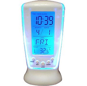 Relógio De Mesa Digital Relógio Square Clock Hl510