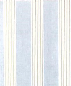 Papel de parede Social Listrado Azul,branco com listras Douradas rolo de 5 metros por 45 cm adesivado 5799-1