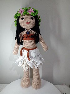 Moana Amigurumi Em Crochê