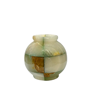 Vaso Ônix Xadrez Verde