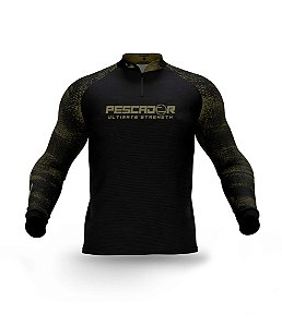 Camisa de Pesca Presa Viva Pescador - Preta