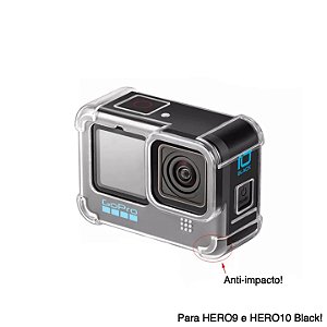 Capa em TPU para Proteção das Câmeras GoPro HERO9 Black, HERO10 Black e HERO11 Black