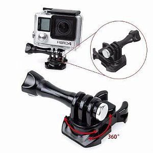 Fivela de Engate Rápido ou Quick Release Mount com giro de 360 Graus para Gopro, SJCam e Similares