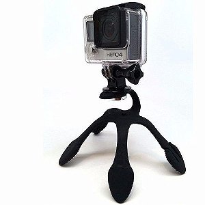 Suporte Tipo Tripé Flexível Gekkopod com Adaptador para Câmeras Gopro, SJCam, Sony e Similares 