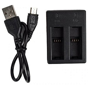 Carregador Duplo Similar USB para baterias SJ4000, SJ5000 e similares