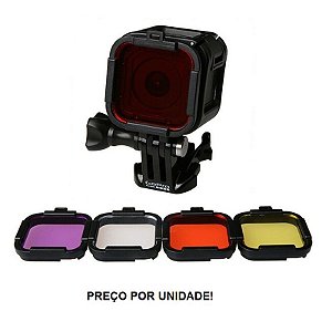 Filtro para Mergulho compatível com câmeras Gopro HERO4 Session HERO5 Session - UNIDADE