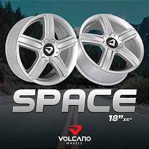 Roda Volcano Space Aro 17 Tala 6 Grafite Fosco - Volcano Wheels