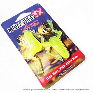 Isca Artificial Monster3x X-Frog Sapo, Mellow